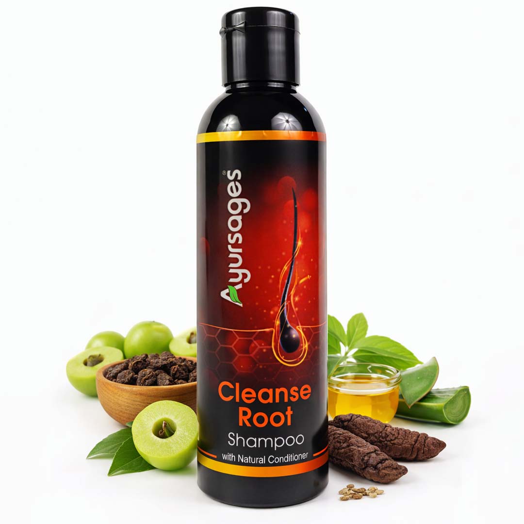 AYURSAGES CLEANSE ROOT SHAMPOO WITH NATURAL CONDITIONER